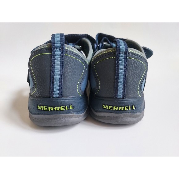 NWOT Merrill Navy/Green Big Kids Hydro Sandals RN29685 Size US 4M EU35 UK3 - Picture 4 of 7